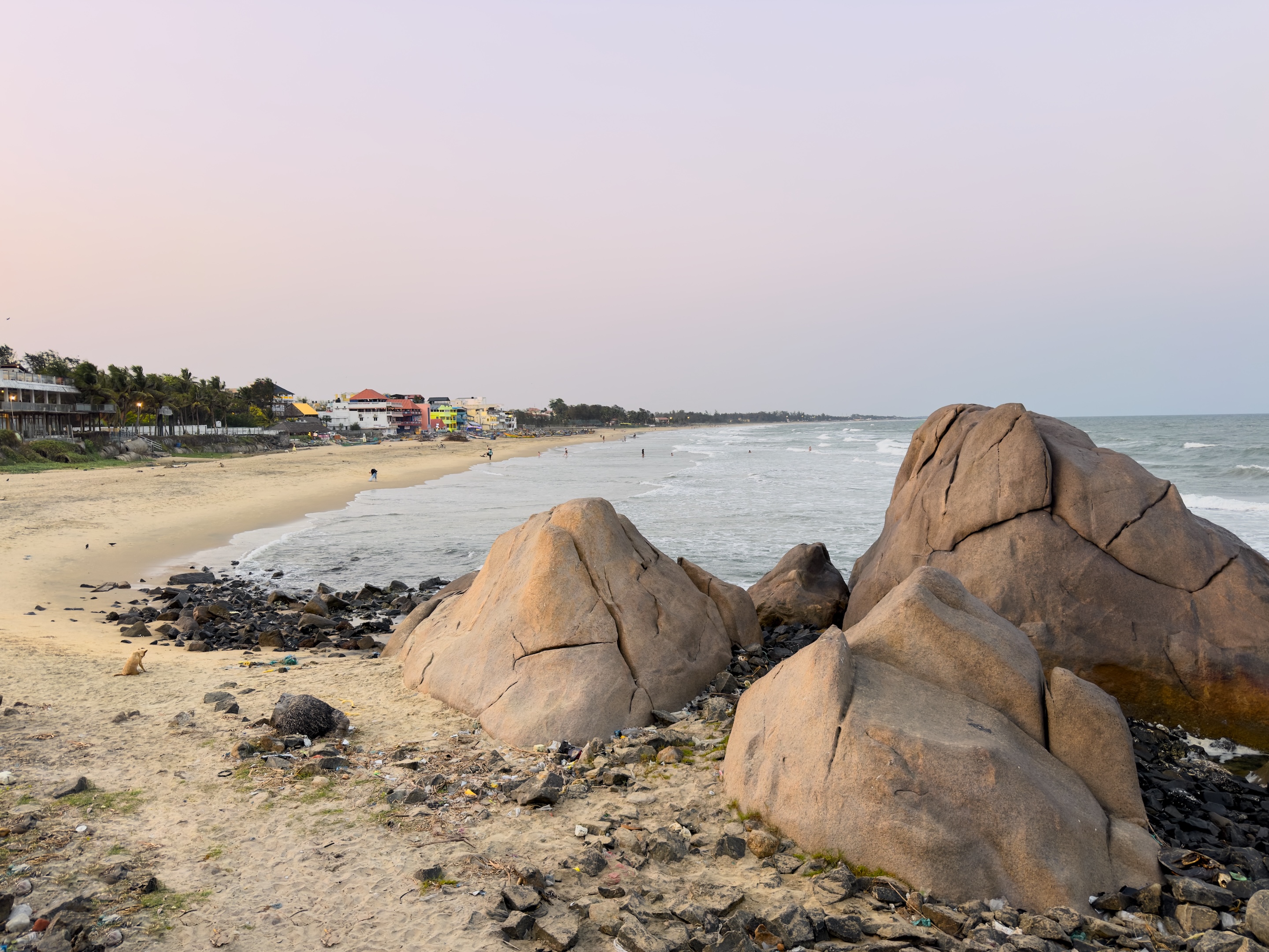 Looking out at the Bay of Bengal