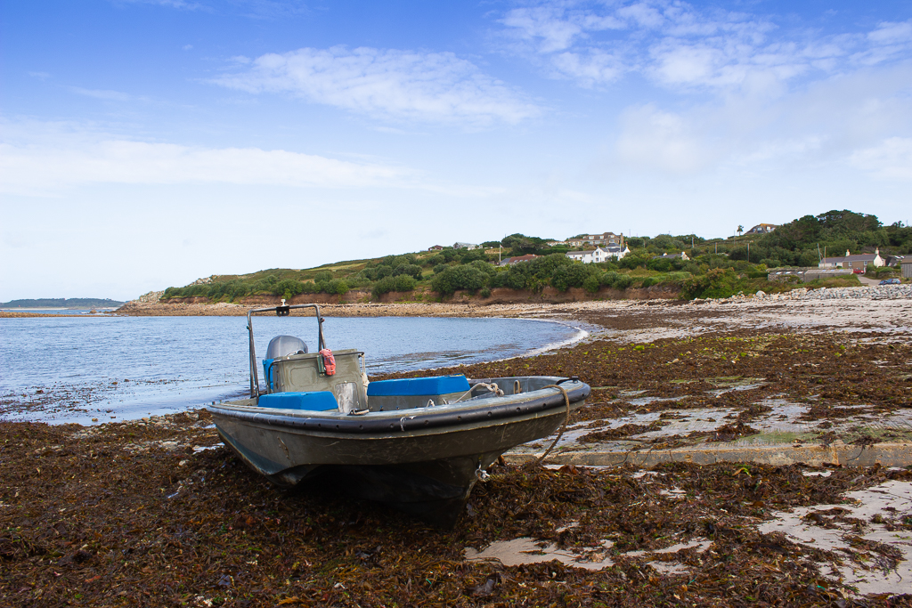 A Boat Grounded at Porthloo