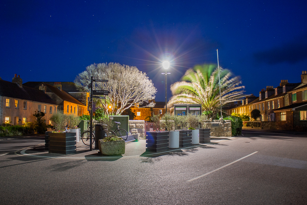 Hugh Town at Night